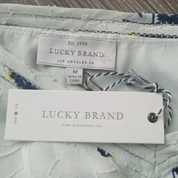 NWT Lucky Brand cold shoulder crop top - Picture 2 of 5